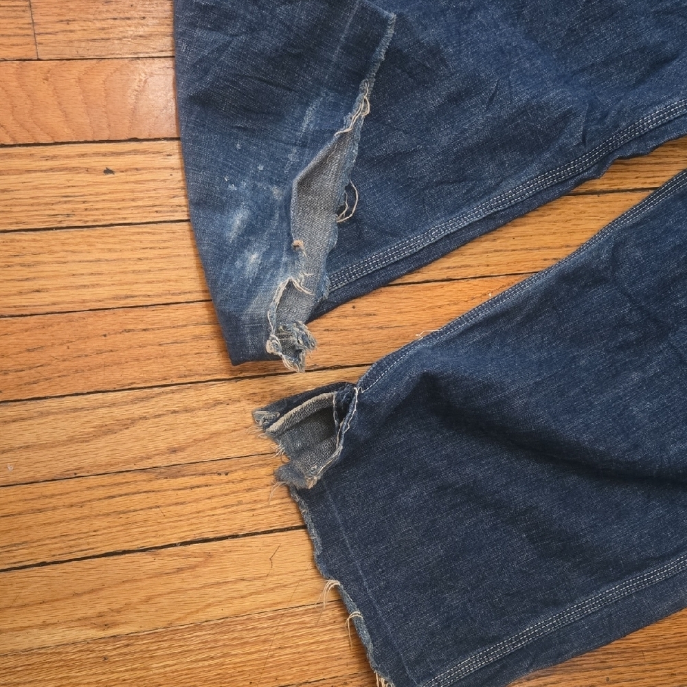 Vintage Pre Shrunk Full Count Blue Denim Jumpsuit - Picture 5 of 13